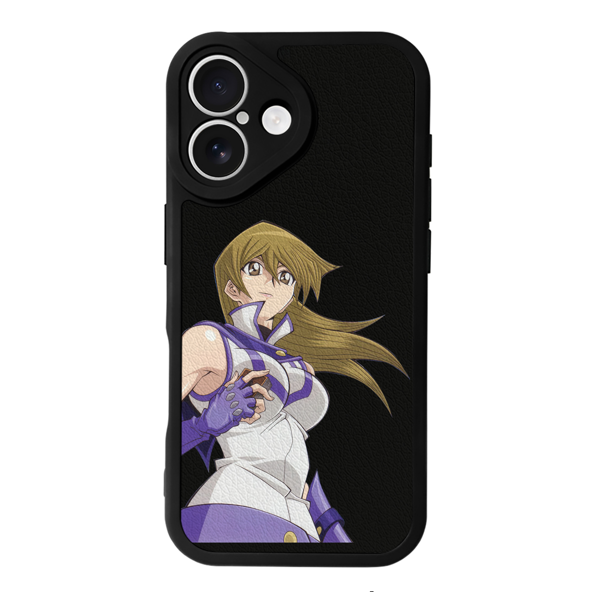 （画像用） 遊☆戯☆王 Yu-Gi-Oh! 【iPhone 16シリーズ対応】シリコンスマホケース（レザー調） 材質：シリコン
